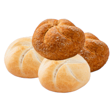 Witte of volkoren kaiserbroodjes